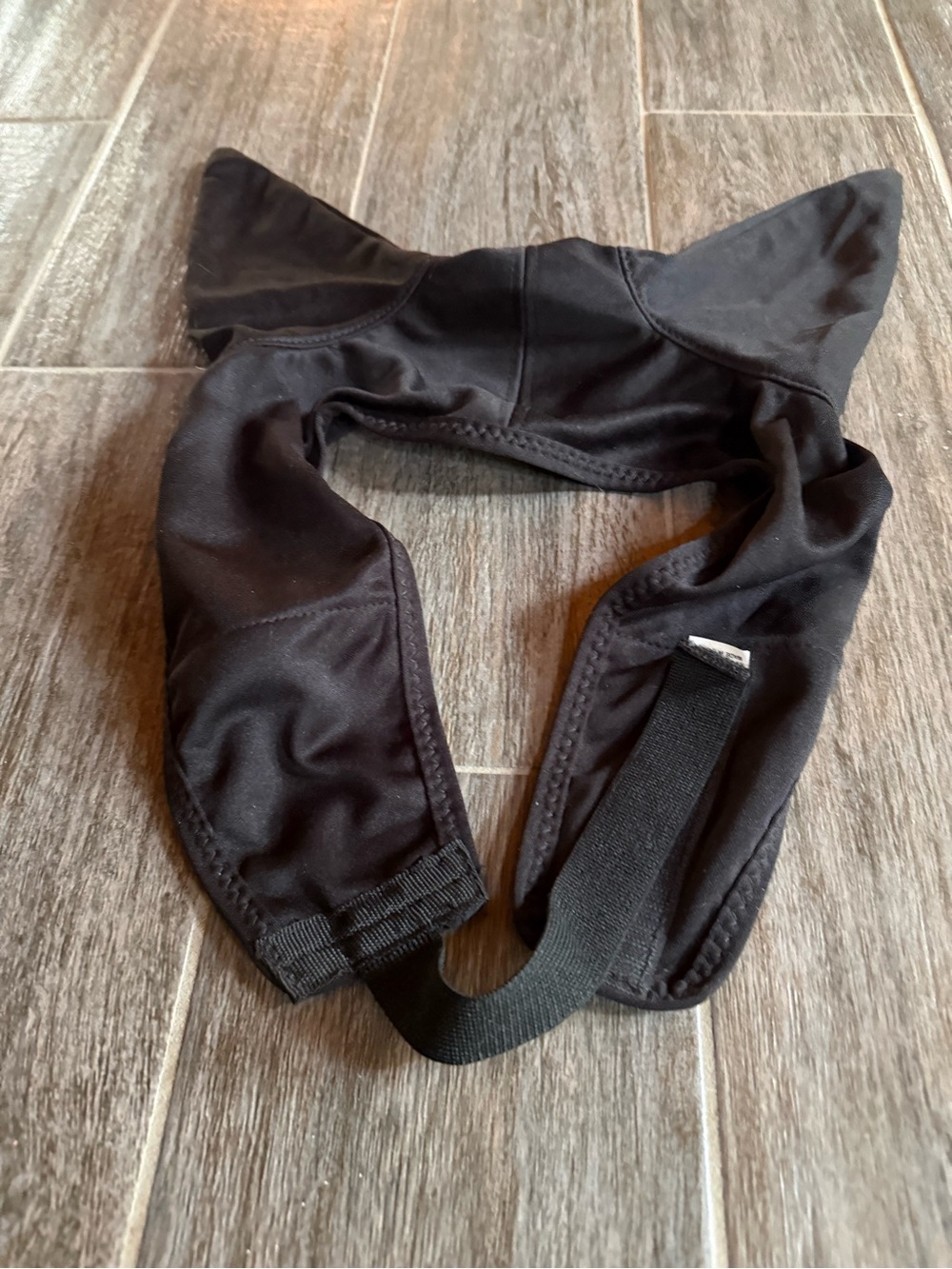Black Ear cover for a Horse